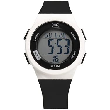 Imagem de Relógio Digital Masculino Everlast Preto à Prova D'água 50 Metros com 2 Anos de Garanti...