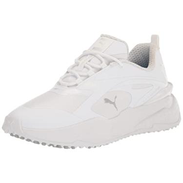 Imagem de PUMA Sapato de golfe feminino Gs-Fast, Puma Branco/Puma Branco, 9