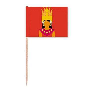 Imagem de Bandeira de palito de dente para viagem de férias cambojanas marcador para decoração de festa