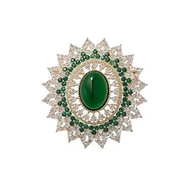 Imagem de KIZQYN Broche feminino elegante e delicado broche temperamento lenços versáteis broche de casaco feminino presente para namorada acessório de fantasia