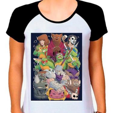 Imagem de Camiseta Tartaruga Ninja Desenho Feminina - Design Camisetas