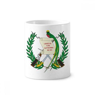 Imagem de Guatemala, emblema nacional, escova de dentes, caneca, suporte de cerâmica, copo de lápis