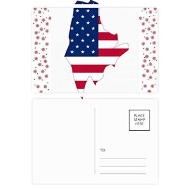 Imagem de Mapa dos EUA Maine com estrelas listradas, formato de bandeira de Natal, Natal, celebração, cartão postal de bênção