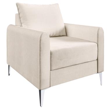 Imagem de Poltrona Davos 2 Braços 1 Assento Sofá Go - Off White