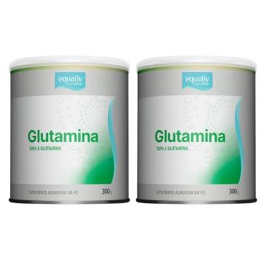 Imagem de Kit 2 Glutamina Pura 100% L-Glutamina Pura Vegano Aminoácido 300g Equaliv