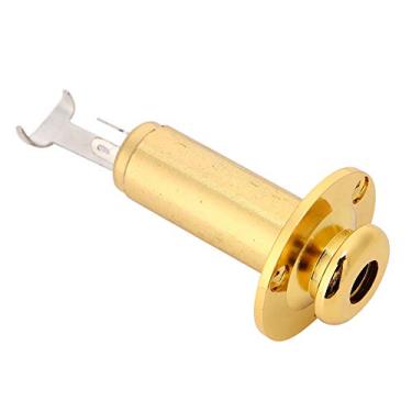 Imagem de Soquete de Saída de Guitarra de 6.35mm, 1, 4 Tomadas, Terminal de Metal, Tomada de Saída para Guitarra Elétrica Acústica (Ouro)