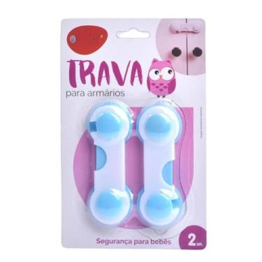 Imagem de Trava de Segurança Infantil Bebê Crianças Baby para Gavetas - 2 Peças