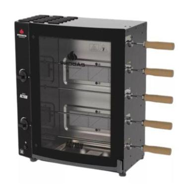 Imagem de Forno Assador Rotativo 5 Espetos Infravermelho a Gás PRAC-05I Action Bivolt - Progás