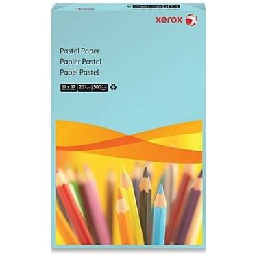 Imagem de Xerox (R) Papel colorido multiuso, 28 x 43 cm, 9 kg, 30% reciclado, azul, resma de 500 folhas