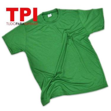 Imagem de Camiseta Verde Bandeira Adulto Poliéster - Tpi - Tudo Para Imprimir