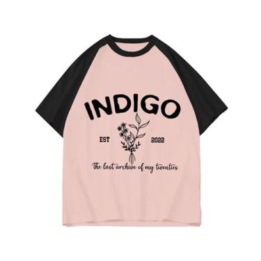 Imagem de Camiseta Rm Solo índigo, camisetas soltas k-pop unissex com suporte impresso camisetas de algodão Merch, rosa, G