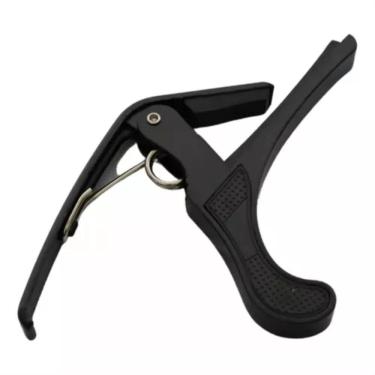 Imagem de Capotraste Preto Alumínio Braçadeira Violão Guitarra Pro 