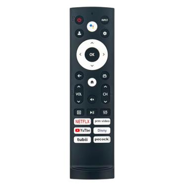 Imagem de Controle remoto de voz de substituição ERF3V90H com retroiluminação e campainha compatível com Hisense Mini-LED ULED 4K Smart Google TV 75U9DG 65U7H 65U8H 75U7H 75U7H 85U7H 75U8H 55U8H 55U7H 43A6H