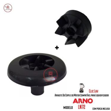 Imagem de Arraste do Motor e Do Copo para Liquidificador Arno Clic Lav LN72 - ME