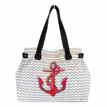 Imagem de Bolsa Feminina Praia Âncora Vermelha Magicc Bolsas