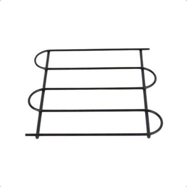 Imagem de Descanso de Panela em Aço Preto - Suporte Apoio de Panela - Jomer