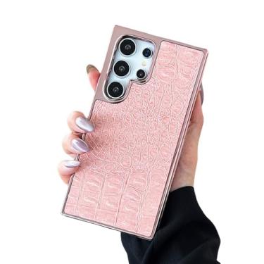 Imagem de Capa de telefone de couro com glitter de luxo para Samsung S24 Plus S22 S23 Ultra Shockproof Back Cover, A4, para Galaxy S23 Plus