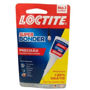 Imagem de Cola Super Bonder 5g Loctite Precisão Forte
