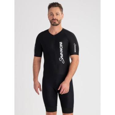 Imagem de Macaquinho Ciclismo Masculino Fit Pro Preto Savancini (4770-PT), P