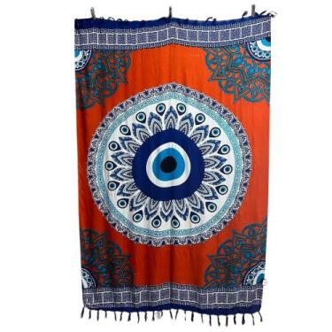 Imagem de Canga Praia OG AK Olho Grego Saída Moda Verão Beach Bali , Mandala OG 