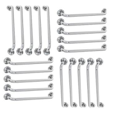 Imagem de Alça Barra Apoio 60 cm Inox Kit 20 Unidades Acessibilidade Idoso Gesta
