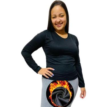 Imagem de Camisa Térmica Feminina Flanelada Segunda Pele Premium - sabino sales