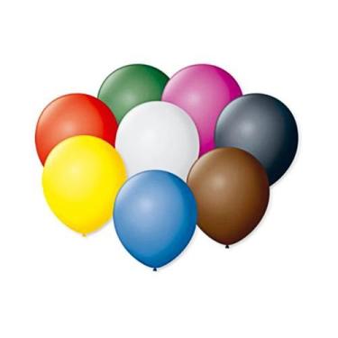 Imagem de Balão Bexiga Lisa 9" Para Festas Aniversários Comemorações 25 Unidades