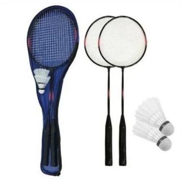 Imagem de  Kit para jogar Raquetes Badminton com peteca 
