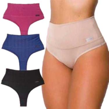 Imagem de Cinta Modeladora de alta Compressão Conforto pós parto Cós Duplo Refor