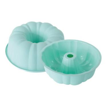Imagem de Forma de silicone 25,8cm para bolos tortas e pudins formato Abobora 22