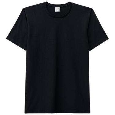 Imagem de Camiseta Básica Masculina Gola Redonda Malwee Ref. 15037, Preto, XGG