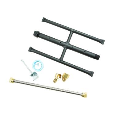 Imagem de Americangaslogs Queimador H retangular para lareira a gás e lareira a gás para lareira a gás com 3 tubos (30,5 cm)