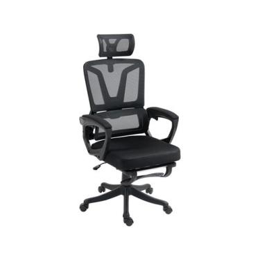 Imagem de Cadeira de Escritório Presidente Giratória Reclinável Preto PRE-005 Ot