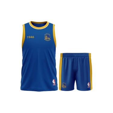 Imagem de Braziline Camiseta NBA Kit Mini Craque, Azul, G