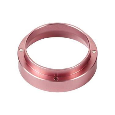Imagem de Funil de dosagem, funil de café, funil de dosagem de café, funil de café de alumínio leve, funil de dosagem de café, substituição de anel de dosagem de café de alumínio para filtros de 58 mm (rosa)