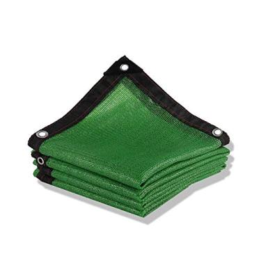 Imagem de MTYLX Rede de sombra preta, 80% lona de tecido de sombra com ilhós de alumínio de borda adesiva, ideal para jardim, flor, planta, celeiro de estufa, 2 x 3 meses
