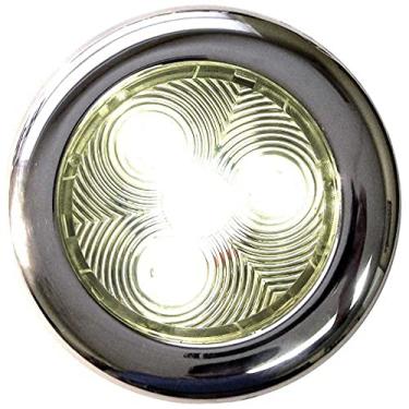 Imagem de Lanterna de disco de LED inoxidável T-H Marine LED-51831-DP - 10 cm Branco