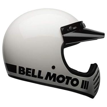Imagem de Bell Moto Moto-3 Classic Gloss Branco Médio