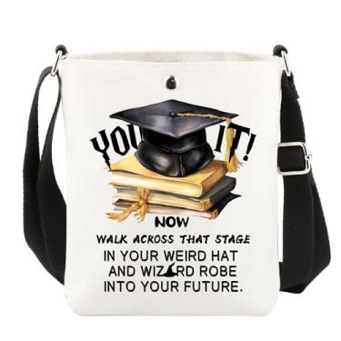 Imagem de TOBGBE 2025 Presentes de formatura classe de 2025 citação inspiradora bolsa transversal PHD EdD DPT graduados mestrado ombro, You D-d It Cb, Tendência