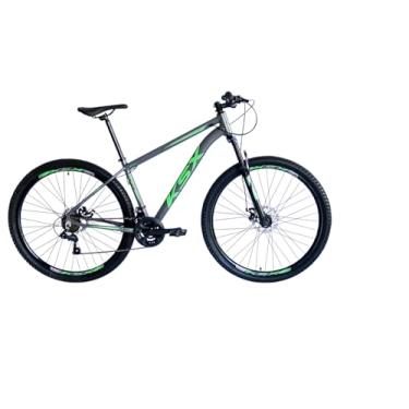Imagem de Bicicleta Aro 29 Bike MTB 21v Marchas KSW ou KSX XLT 200 Cabeamento Superior Interno (GRAFITE (ADS VERDE), 15)