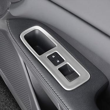 Imagem de Tampa do painel de controle da janela da porta do carro para automóvel moldura de interruptor de elevação de vidro para fechadura de porta adequada para Lexus RX 2023-2025 RX350 RX350h RX450h+ RX500h