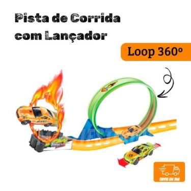Imagem de Pista de Corrida com Lançador Loop 360º - WELLMIX