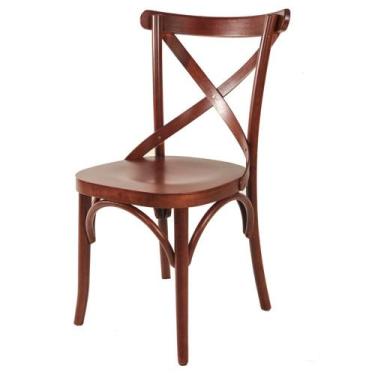 Imagem de Cadeira de Madeira Curve X - Lideratti, Imbuia - Verniz