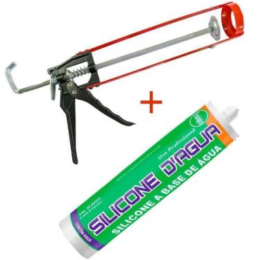 Imagem de Kit Selante Acrílico Preto Fissura Trinca Com Aplicador  - Sbrix