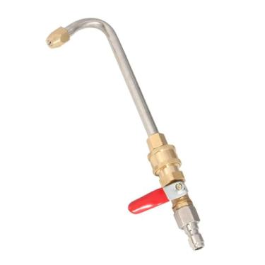 Imagem de Baoblaze Vara de lavadora de alta pressão 1/4 Conexão rápida Lança de lavadora Conexão de pressão Pulverizador Ferramenta de limpeza de jardim Haste curva, Curvatura de 90 Graus