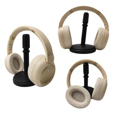 Imagem de Fone de Ouvido Bluetooth 5.3 com Cancelamento de Ruído, ANC, Headset Wireless, EL-1510 Bateria 20H(Bege)