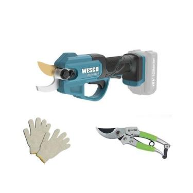 Imagem de Tesoura de Poda Wesco 18v Ws8360.9 sem bateria + tesoura