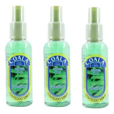 Imagem de Kit 3 Coala Odorizante de Ambientes Spray 120ML - Capim Limão - Aromat