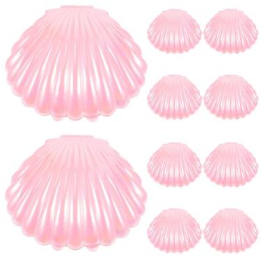 Imagem de Amosfun 30 Caixas De Doces Conchas Rosa - Mini Recipientes Para Lembrancinhas Festa Casamento, Aniversário, Feriado, Armazenamento Joias, 3,58 X 3,03 1,77"