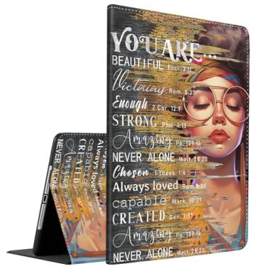 Imagem de Capa para Samsung Galaxy Tab S10 FE Plus, suporte inteligente multiângulo, hibernar/despertar automático para Galaxy Tab S10 FE+ 13,1 polegadas (SM-X620/SM-X626B) 2025, citações inspiradoras de